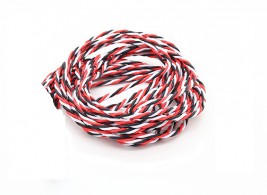 Szervókábel, sodrott PVC, gyenge, 22awg, Futaba (méterenkénti ár)