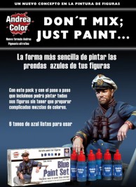 Andrea ACS-005 festékkészlet – Kék festékkészlet (6× 17 ml)