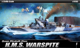 1:350 Queen Elizabeth osztályú HMS Warspite