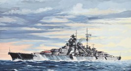 1:700 Bismarck csatahajó