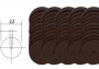 Řezací kotoučky pr. 22x1,8mm tloušťka 0,7mm 50 ks