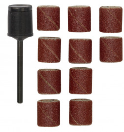 Csiszolóhüvelyek, gyűrűk átmérője. 10x10 mm zr 150 - 10 darabos készlet