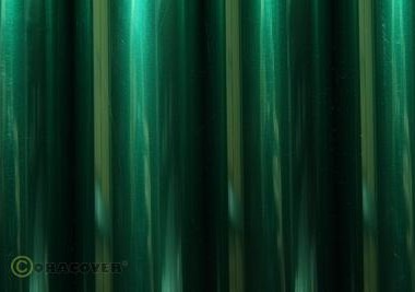 Poliészter vasalható transzferfólia ORACOVER 2m (átlátszó zöld)