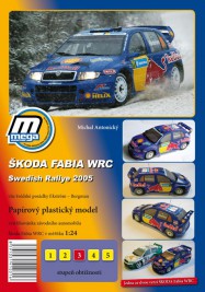 1:24 Skoda Fabia WRC Svédország 2005 - kivágott kép