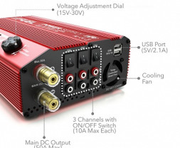 eFuel 1200W/50A kapcsolóüzemű tápegység