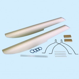 Szuperkönnyű, 550 mm-es Master Stick úszók kormánylapáttal