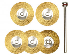 Sárgaréz kerek kefék (5 db)