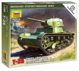 1:100 Szovjet T-26M tank