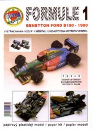 1:24 F1 Ford B190 Benetton (1990) - kivágott modell