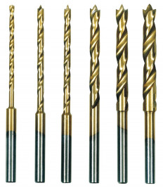 Fúrófej-készlet, 6 darabos, Ø 1,5 - 2 - 2,5 - 3 - 3,5 - 4 mm