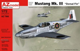 1:72 Észak-amerikai P-51B Mustang Mk.III "Hátsó uszony"