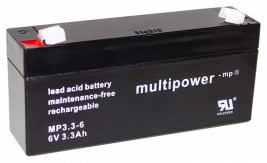 MULTIPOWER 6 V/3,3 Ah ólom akkumulátor
