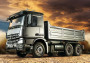 1:14 Mercedes-Benz Arocs 3348 6×4 billenőplatós teherautó, ezüst (készlet)