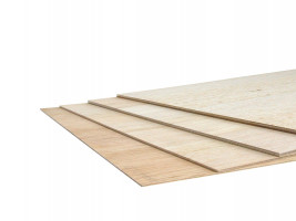 Háromrétegű balsa rétegelt lemez, méretek 280×480 mm, vastagság. 3,0 mm (1 db)