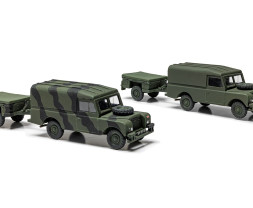 1:76 LWB Land Rover and Trailer (Hard Top)