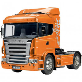 1:14 Scania R620 6×4 Highline (metál narancssárga), teljes működési készlet
