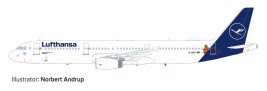 1:200 Airbus A321-131, Lufthansa, Die Maus, Flensburg (Snap Fit)
