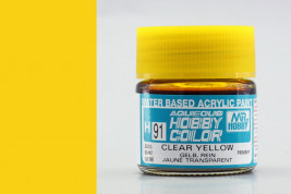 Hobby Color akrilfesték 091. sz. – Átlátszó sárga (10 ml)