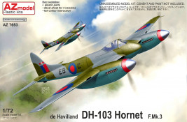 1:72 de Havilland DH.103 Hornet F Mk.III modell (HI-TECH Limited)