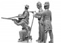 1:35 Amerikai polgárháborús konföderációs gyalogság (4 figura)