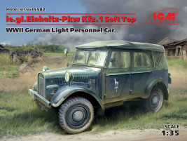 1:35 le.gl.Einheitz-Pkw Kfz.1 Soft Top II. világháborús német könnyű személyautó