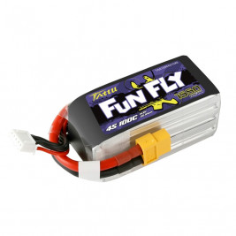 TATTU FunFly LiPo sorozat – 4S 1550mAh 14.8V 4S1P (100C) XT60 csatlakozó