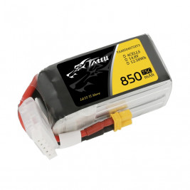 Gens Ace LiPo Tattu sorozat - 4S 850mAh 14.8V 4S1P (75C) XT60 csatlakozó