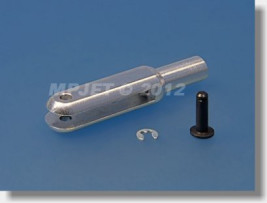 Duralumínium villa, hossza 40 mm, horony szélessége 3 mm, csap átmérője 2,5 mm, M4 menet (6 db)