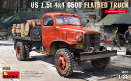 1:35 amerikai 1,5 tonnás 4x4-es G506 platós teherautó
