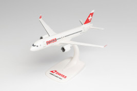 1:200 Airbus A220-300, Swiss International Air Lines, 2010-es évekbeli színek (pattintós)