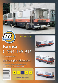 1:43 Karosa C734.135 AP, CSATLAKOZÁSOK (kivágás)