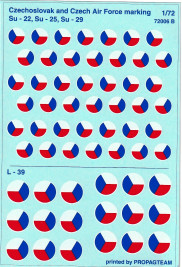 1:72 Československé výsostné znaky s bílým lemem