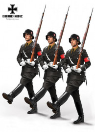 1:72 Eisernes Kreuz, Soldat im Stechschritt LAH, 1939 (3 db)