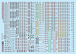 1:35 II. világháborús német jelvény matricakészlet