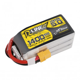 GENS ACE LIPO TATTU R-Line FPV sorozat - 6S 1400mAh 22.2V 6S1P (150C) 5.0 verzió