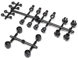 1:10 Axial SCX10 PRO: Lengéscsillapító alkatrészek, műanyag