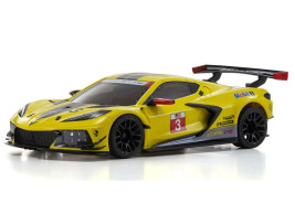 Kyosho Mini-Z hátsókerék-meghajtású: Chevrolet Corvette C8-R sárga karosszéria