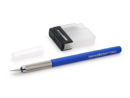 Modellező kés 25 pengével (kék) – Tamiya Craft Tools