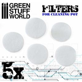 Airbrush Cleaning Pot Filters – náhradní filtry (5 ks)