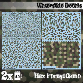 Vízicsúszda matricák - Hex Forest Camo