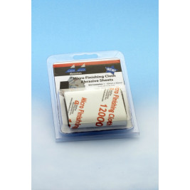 Csiszolóvászon készlet - 9 db vászon 75x100 mm formátumban (1500-12000 szemcseméret) habszivacs nyomólappal