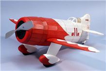 Gee Bee R-1 Racer 610 mm-es lézer. faragott