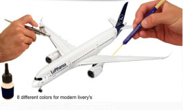 Revell Aqua Color 36203 festékkészlet – Modern Airliner (8×18 ml)