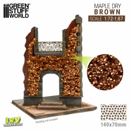 Borostyán lombozat – barna juhar (kis) levelű lombozat