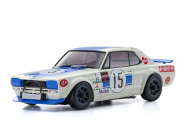 Kyosho Mini-Z AWD: Karosszéria Nissan Skyline 2000GT-R (KPGC10) No.15 Kék