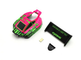 Mini-Z Buggy Inferno MP9 TKI3 4WD: Karosszéria (Rózsaszín/Zöld)