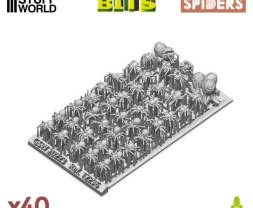 3D nyomtatott pókkészlet – 3D nyomtatott pókok (40 db)