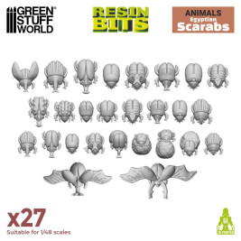 3D nyomtatott egyiptomi szkarabeuszok készlet – 3D nyomtatott egyiptomi szkarabeuszok (27 db)
