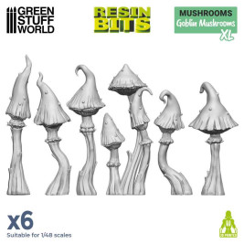 3D Printed Set Goblin Mushrooms XL – 3D tištěné houby XL (6 ks)
