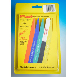 Flex-Pad polírozóreszelő készlet - 5 db (szemcseméret 1000, 1500, 6000, 10000, tripla szemcseméret)